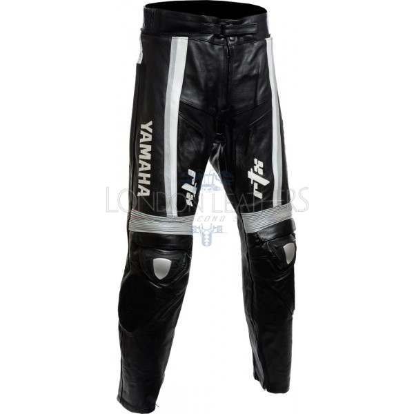 Yamaha Speedblock Black Leather Motorcycle Trouser Pant